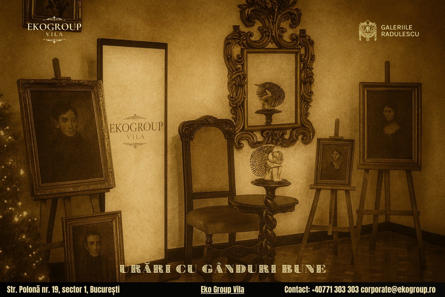 Urări de Crăciun inspirate din perioada interbelică integrate în atmosfera fermecătoare a Crăciunului anilor ’30 găzduit de Eko Group Vila 8 Urări de Crăciun inspirate din perioada interbelică integrate în atmosfera fermecătoare a Crăciunului anilor ’30 găzduit de Eko Group Vila